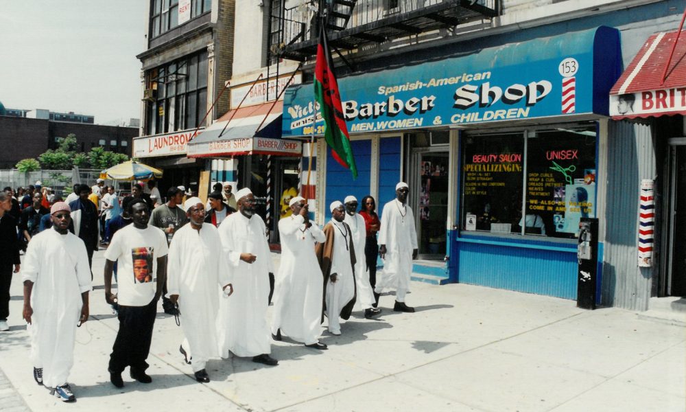 110th Group marching to the ceremony